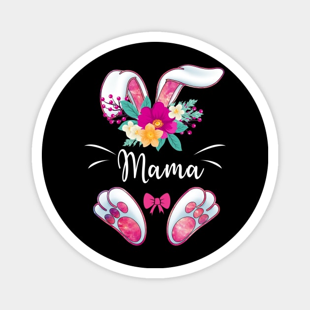 Bunny Mama Easter Day Rabbit Eggs Awesome Magnet by cruztdk5